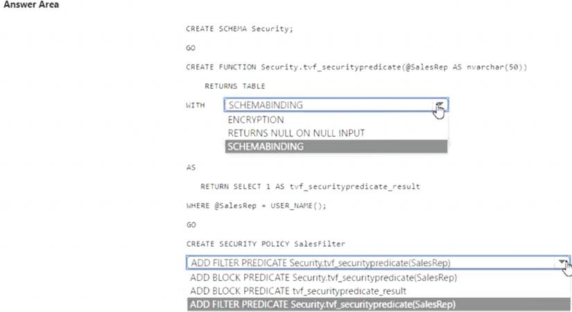 DP-203 dumps exhibit