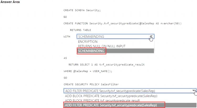 DP-203 dumps exhibit